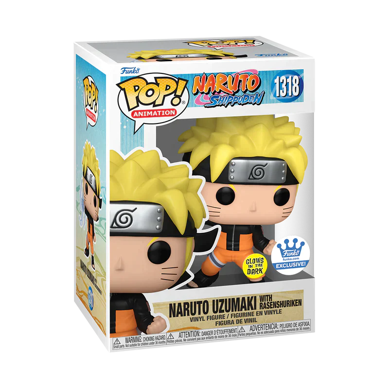 Naruto Shippuden - Naruto Uzumaki w/Rasenshuriken (GITD) (Funko Shop) (caja con detalles/daño)