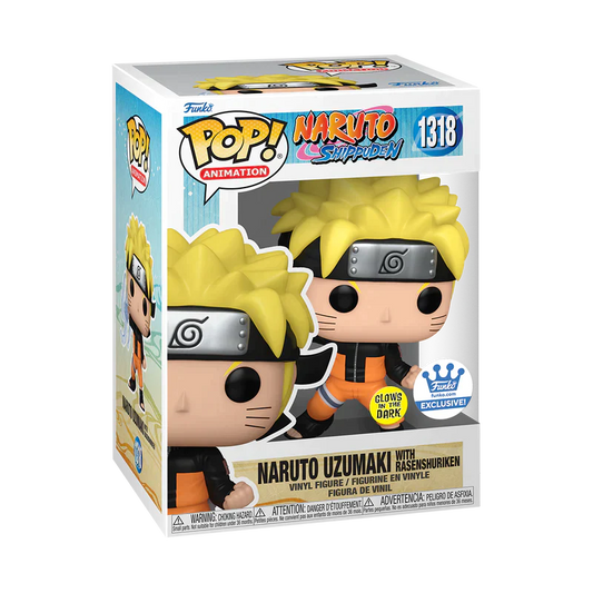Naruto Shippuden - Naruto Uzumaki w/Rasenshuriken (GITD) (Funko Shop) (caja con detalles/daño)