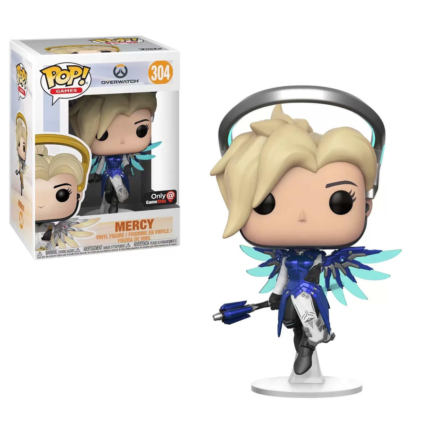 Overwatch - Mercy (Gamestop) (caja con detalles/daño)