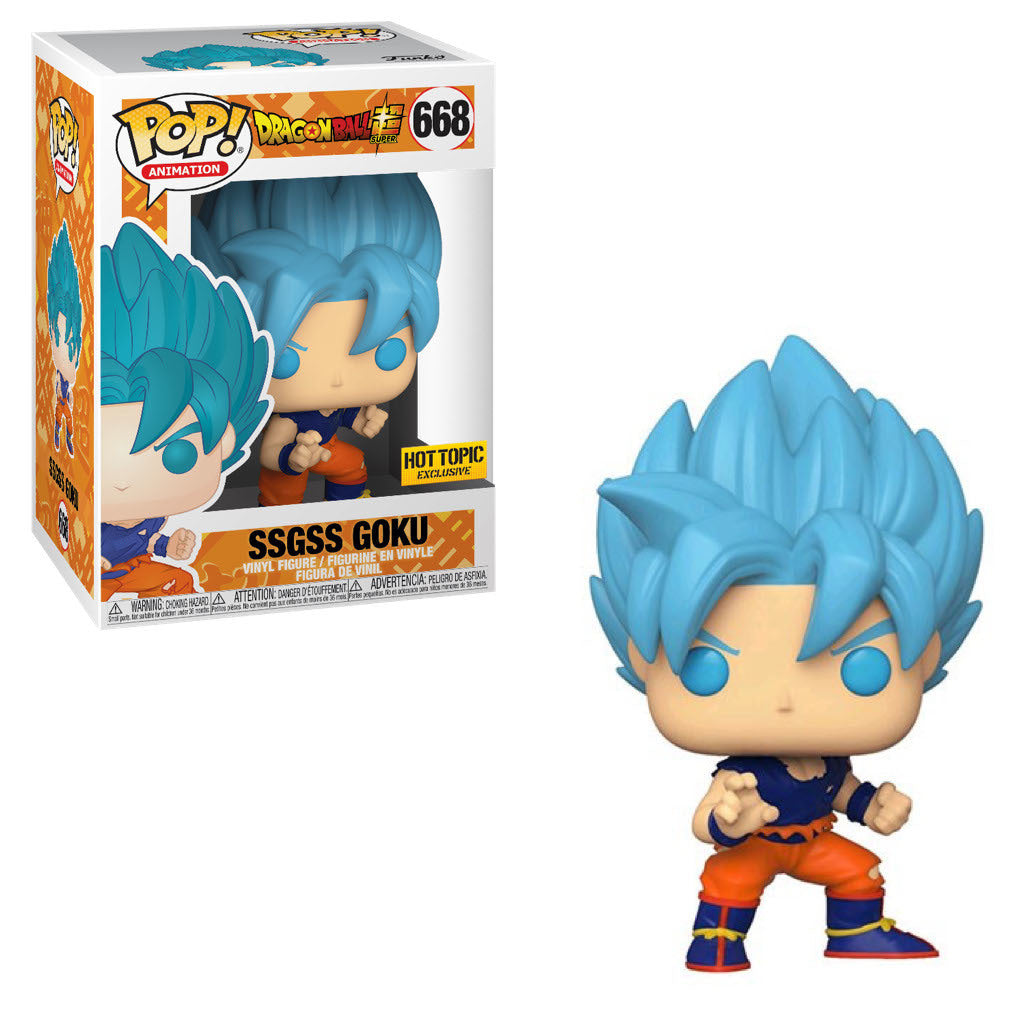 Dragon Ball Z - SSGSS Goku (Hot Topic) (caja con detalles/daño)